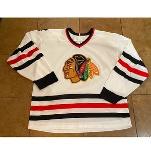 Vintage Chicago Blackhawks Maska CCM Hockey Jersey